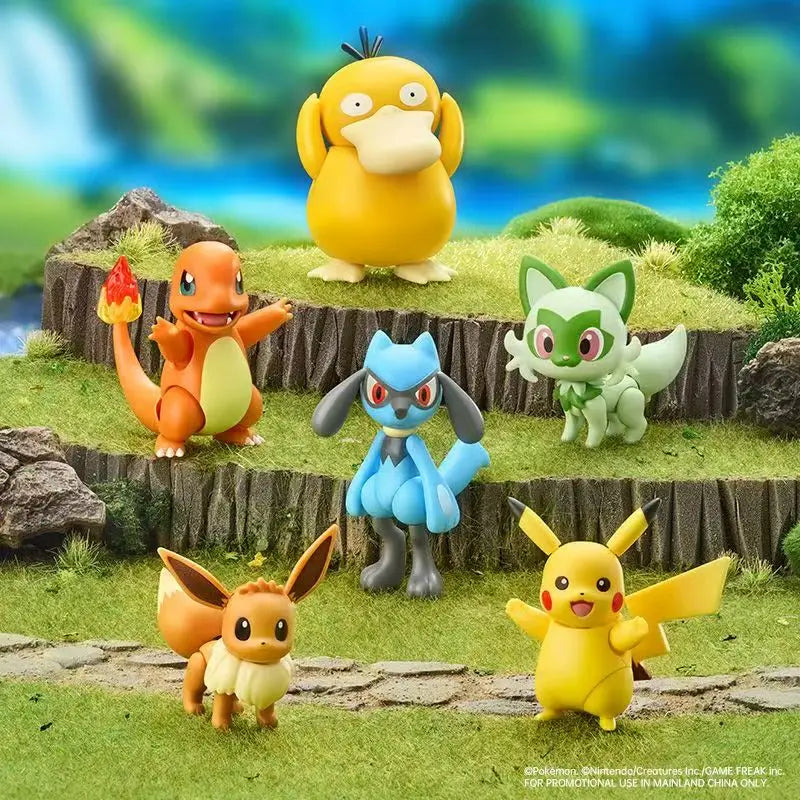 Authentic BLOKEES Pok mon Pok mon peripheral Pikachu small dragon assembly model decoration ornament gift