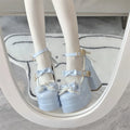 Dreamy High Heels Women's Elegant Princess Waterproof Platform Lolita round Head Loafers Sweet Shoes Korean Style