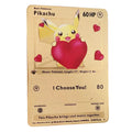 Cart o de metal pok mon 10000 pontos arceus charizard raichu super cart o dourado ingl s mewtwo vmax gx ex presente de natal