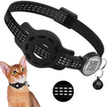 Cat GPS Collar with QR Code Tag & Airtag Case Reflective Apple Tag Cats Collar for