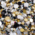 10g Mix Size Jelly Resin Flatback Rhinestone AB Imitation Pearl Beads For Nail Art DIY