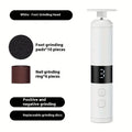 Electric 2 in 1 USB Rechargeable Foot Callus Remover & Nail Drill, Multi Purpose Beauty Instrument for Hand & Foot Care