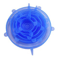 6PCS Useful Reusable Fresh-keeping Cover Non-slip Kitchen Gadgets Silicone Lids Stretch