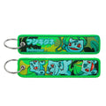 Pok mon Anime Monsters Keychain for Cars Backpack Key Holders Embroidery Keyrings Key Tag Jet Tag Accessories Gif 1pcts