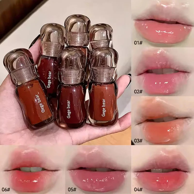 Moisturizing Plump Lips Mirror Effect Lip Color Non Greasy Texture Liquid Lip Pigment Not Easy To Stick Lightly Lip Glaze