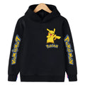 Autumn and Winter Sports Hoodies for Daily Warmth, Creative Pocket Monsters Cartoon Patterns, Men's and Girls' Clothing