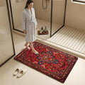 Persian Rug Floor Mat Diatomite Bath Mat Highly Absorbent, Non-Slip, Quick-Drying Bathroom Rug
