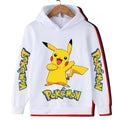 Autumn and Winter Sports Hoodies for Daily Warmth, Creative Pocket Monsters Cartoon Patterns, Men's and Girls' Clothing
