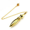 Cone 100% Copper Brass Metal Pendant Pendulum for Divination Dowsing Reiki Healing