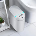 7L Automatic Bathroom Trash Can with Lid, Touchless Small Trash Can, Motion Sensor