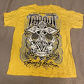 American 2000s Street Affliction New Men Tops Punk Short Sleeves Gothic Retro Printed Oversize T-shirt Couple Hip Hop Harajuku