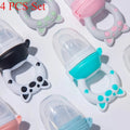 4pcs/set Silicone Fruit & Vegetable Feeder for Infants and Toddlers 6-36 months Food