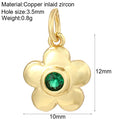 Y2k Boho Evil Blue Eye Heart Necklace for Women Golden Angle Flower Collars Diy Pendant
