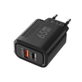 65W GaN USB PD Fast Charger Plug Type C Quick Charge 3.0 Phone Wall Adapter Portable Travel Charger For iPhone 16 Xiaomi Samsung