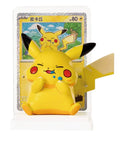 Pokemon 30th Anniversary Pikachu Figure Kit Collectible Anime Model With Background Trading Card And Display Base Decoration