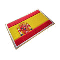 Spain Flag Hook Loop Patch Custom Multicolor Embroidery Morale Badge Sticker for Military Outdoor Tactic Backpack Helmet Armband