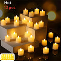 LED Candle Battery Powered Flameless Tea Candle Fake Candle Lamp Wedding Birthday Party