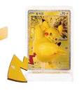 Pokemon 30th Anniversary Pikachu Figure Kit Collectible Anime Model With Background Trading Card And Display Base Decoration
