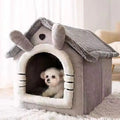 House Style Pet Bed for Small Dogs & Cats - All Season Removable Washable Dog House