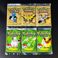 Vintage PKM Tcg Booster Box & Packs Base-Jungle-Fossil-Rocket-Destiny 1ST EDITION Full Art Reproduction Trading Card Game Sealed