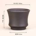 Ceramic Succulent Purple Sand Creative Flower Pot Mini Calamus Round Pot