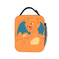 Charizard Roar Face Cartoon Lunch Bag For Men Office Print Lunch Box Retro Waterproof Thermal Tote Handbags