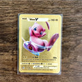 The Winged Dragon of Ra GX Charizard Theme Metal Mewtwo 6Pcs Gold Foil Fan Art Trading Cards Collection Toy Gift
