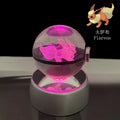 Monster Spirit Crystal Ball 3D Ghost Gengar Dragon Night Light Bulb Glass Crystal Ball Figurine Beat Birthday Gift