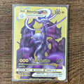 The Winged Dragon of Ra GX Charizard Theme Metal Mewtwo 6Pcs Gold Foil Fan Art Trading Cards Collection Toy Gift