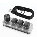 3Key 1 Knob/4Key Customize Bluetooth Keyboard Macro Knob Copy Paste Shortcut Key E-sports Game Mini Mechanical Hot Plug Keyboard