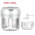 250ML Stainless Steel Electric Garlic Chopper Sturdy Durable Garlic Ginger Kitchen