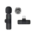 KEBIDUMEI 2.4G Wireless Lavalier Microphone Portable Audio Video Recording for iPhone