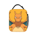 Charizard Roar Face Cartoon Lunch Bag For Men Office Print Lunch Box Retro Waterproof Thermal Tote Handbags