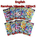 100/360PCS Pok mon Card Packs 151 ASCENDED HEROES Evolutions PALDEAN FATES English Reinforcement Battle Transaction Card Gift