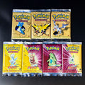 Vintage PKM Tcg Booster Box & Packs Base-Jungle-Fossil-Rocket-Destiny 1ST EDITION Full Art Reproduction Trading Card Game Sealed