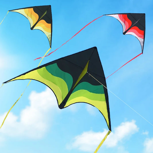 YongJian Large Beach Delta Kite for Adults Extremely Easy to Fly for Beginners Comes with 100m String Kite Handle