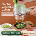 Electric Wireless Vegetable Cutter Hand-held Onion Ginger Garlic Pressing Slicer Home Diced Tools With Garlic Paste Minced Meat