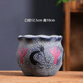 Mediterranean Succulent Flower Pot Large Diameter Red Ceramic Old Pile Basin Retro Household Use