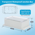 IP67 Plastic Transparent Waterproof Enclosure Box for Outdoor Electronic Projects