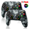RGB Light Wireless Controller For PS5/PlayStation 5/Pro/Slim/PC Hall Effect Gamepad W/Marco/Turbo NO Drift Game Control Joystick