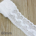 (5Meter/roll) White Beige Cotton Embroidered Lace Net Ribbons Fabric Trim DIY Sewing