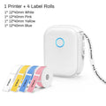 Portable Mini Printer Marklife P12 Thermal Printer Adhesive Sticker Labeling Machine P12 Label Maker or 1PK Continues Label Tape
