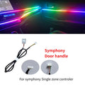 35/75/110cm Led Acrylic Car Ambient Light RGB 64 213 Color Symphony Acrylic APP Streamer Atmosphere Lamp Auto Accessories
