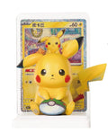 Pokemon 30th Anniversary Pikachu Figure Kit Collectible Anime Model With Background Trading Card And Display Base Decoration