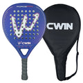 CWIN FORCE PRO 100% Carbon Fiber Padel Racket Large Sweet Spot 360g Paddle with Carry Bag for All Level Players