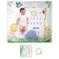 Ylsteed Newborn Milestone Blankets Baby Monthly Growth Souvenirs Infant Photo Shooting Background Blanket Match Wood Dics Card