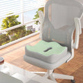 Ergonomic Office Seat Cushion 3-Zone Memory Foam Lumbar Support Pillow Breathable Posture Corrector for Car Office Wheelchair
