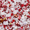 10g Mix Size Jelly Resin Flatback Rhinestone AB Imitation Pearl Beads For Nail Art DIY