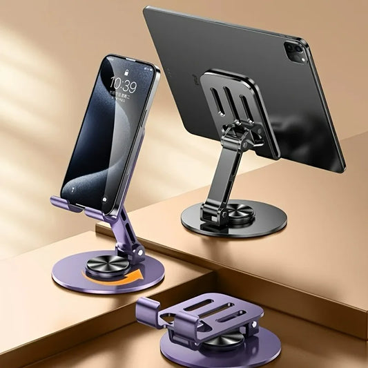 720 Rotate Aluminum Alloy Tablet Holders for IPad Adjustable Folding Lazy Desktop Live