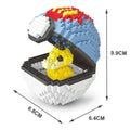 Pokemon Pokeball Pikachu Miniature Small Particle Building Blocks Puzzle Assembly Toy for Adult Girls and Boys